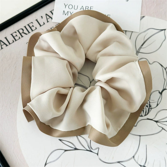 Hair Accessory Fabric Seiko Threedimensional Luxury Small Fragrance Cloud Fat Intestine Ring Ball Hair Ring Ponytail Hair Accessory
