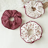 Hair Accessory Fabric Sweet Polka Dot Handmade High Elasticity Scrunchie Ponytail Hair Tie Bun