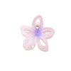 Hair Accessory Hollow Gradient Flower Shark Clip For Women Ps Material Baking Paint Plant Flowers Style