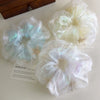 Hair Accessory Mesh Double Layer Starfish Shell Knitted Scrunchie