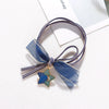 Hair Accessory Mixed Material Heart Shaped High Elastic Handmade Headband