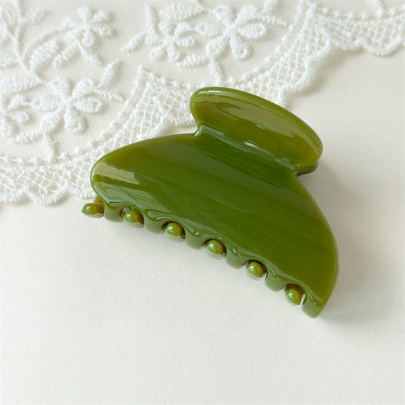 Hair Accessory Pc Material Fanshaped Glossy Polish Women's Hairpin