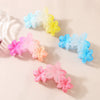 Hair Accessory Ps Material Floral Claw Clip With Gradient Fulldiamond Design And Paint Treatment