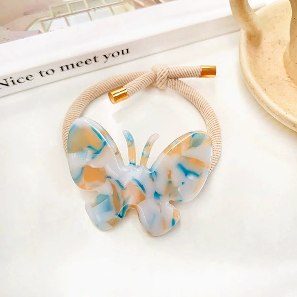 Hair Band Acetate Butterfly High Elasticity Handmade Sweet Animal Style