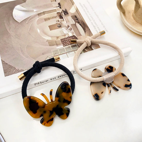 Hair Band Acetate Butterfly High Elasticity Handmade Sweet Animal Style