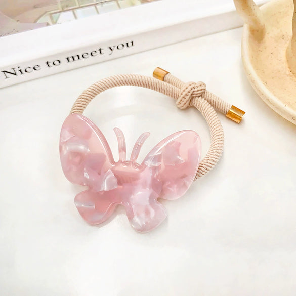 Hair Band Acetate Butterfly High Elasticity Handmade Sweet Animal Style