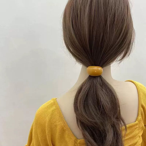 Hair Band Acrylic Geometric Handmade High Elasticity Fresh Girl Style