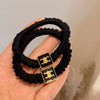 Hair Band Cloth Handmade High Elastic Female Letter Style
