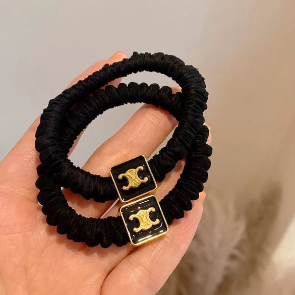 Hair Band Cloth Handmade High Elastic Female Letter Style
