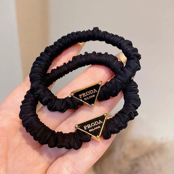 Hair Band Cloth Handmade High Elastic Female Letter Style