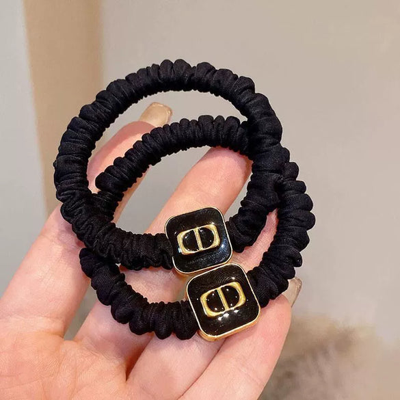 Hair Band Cloth Handmade High Elastic Female Letter Style