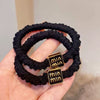 Hair Band Cloth Handmade High Elastic Female Letter Style