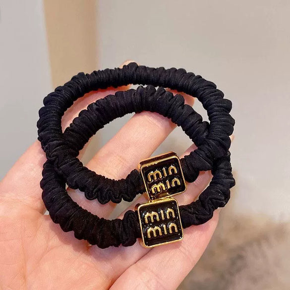 Hair Band Cloth Handmade High Elastic Female Letter Style