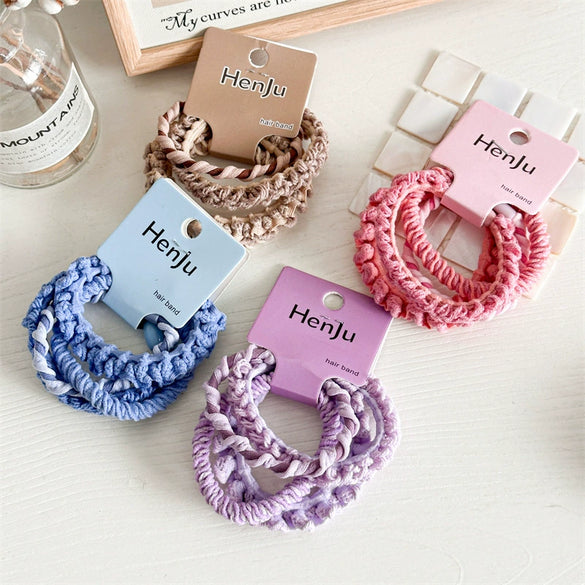Hair Band Fabric Handmade High Elastic Simple Basic Women's Hair Accessories