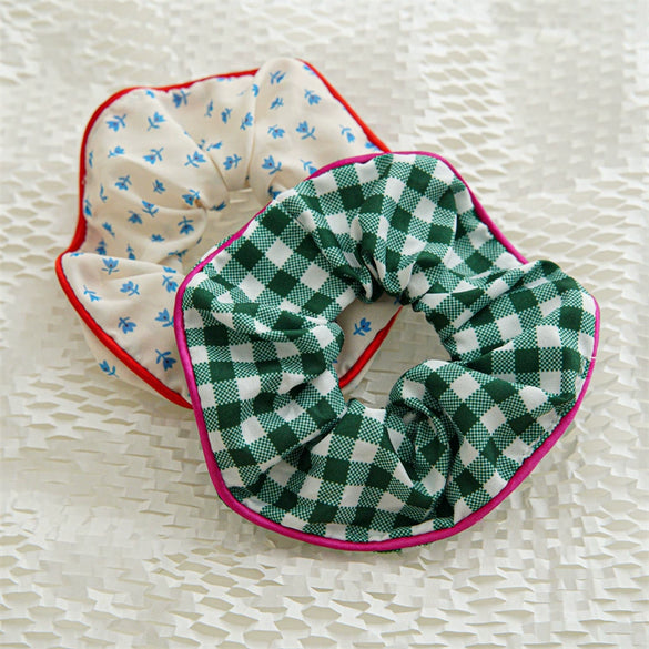 Hair Band Fabric Mori Floral Plaid Handmade