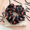 Hair Band Gold Velvet Cloth Rugby Print Handmade Women's Elastic