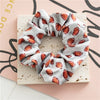 Hair Band Gold Velvet Cloth Rugby Print Handmade Women's Elastic