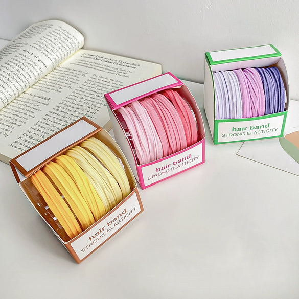 Hair Band Hair Rope Cloth Handmade High Elasticity Geometric Headwear
