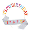 Hair Band Headdress Girl Zinc Alloy Glitter Cloth Color Letter Electroplating Bronzing Characters Crown Party Ribbon Belt
