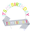Hair Band Headdress Girl Zinc Alloy Glitter Cloth Color Letter Electroplating Bronzing Characters Crown Party Ribbon Belt
