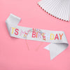 Hair Band Headdress Girl Zinc Alloy Glitter Cloth Color Letter Electroplating Bronzing Characters Crown Party Ribbon Belt