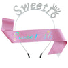 Hair Band Shoulder Strap Crystal Letter Crown Glitter Cloth Zinc Alloy Semimanual And Semimechanical