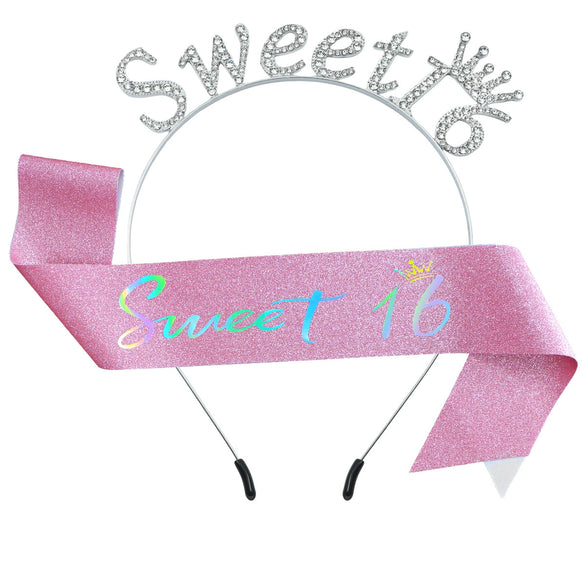 Hair Band Shoulder Strap Crystal Letter Crown Glitter Cloth Zinc Alloy Semimanual And Semimechanical