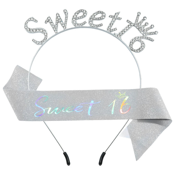 Hair Band Shoulder Strap Crystal Letter Crown Glitter Cloth Zinc Alloy Semimanual And Semimechanical