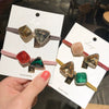 Hair Band Triangle Crystal Mixed Material Handmade High Elasticity
