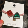 Hair Band Triangle Crystal Mixed Material Handmade High Elasticity