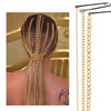 Hair Chain Aluminum Minimalist Geometric Electroplating Women's Hair Accessories