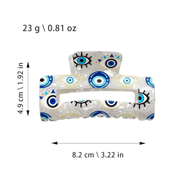Hair Clamp Pvc Handmade Geometric Style For Women
