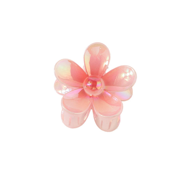 Hair Claw Clips Ps Material Colorful Flower Style Baking Paint Women's Hair Accessories