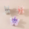 Hair Claw Clips Ps Material Colorful Flower Style Baking Paint Women's Hair Accessories