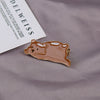 Hair Clip Accessories Set Alloy Rubber Band Duckbill Clip With Animal Design Electroplated For Women