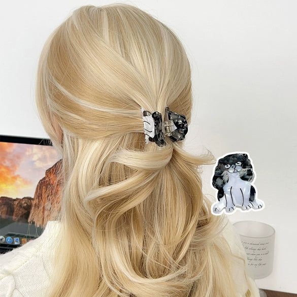 Hair Clip Acetate Fiber Cartoon Animal Handmade For Women
