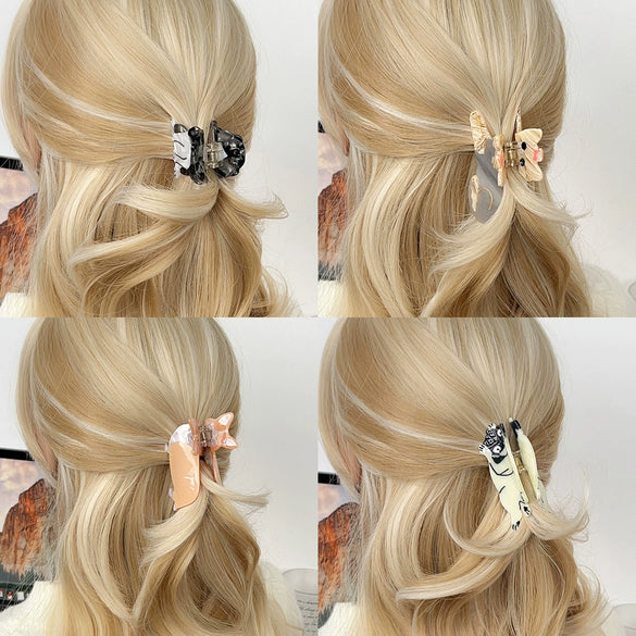 Hair Clip Acetate Fiber Cartoon Animal Handmade For Women