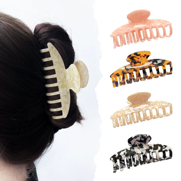 Hair Clip Acetic Acid Handmade Retro Geometric Style For Women