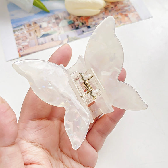 Hair Clip Acetic Acid Plate Butterfly Handmade Women's Natural Style Jewelry Accessories