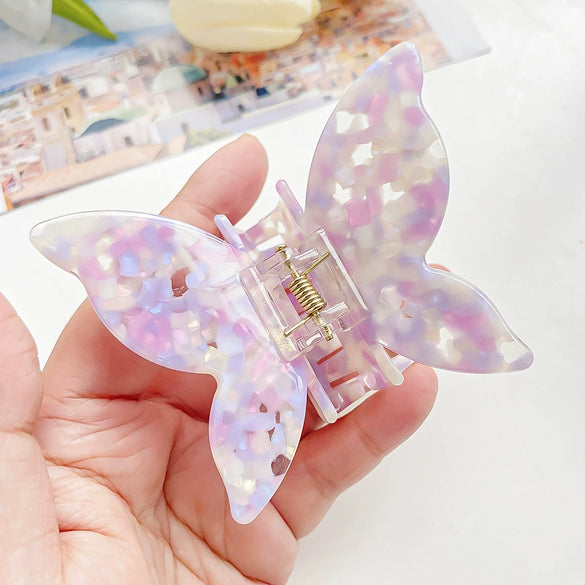 Hair Clip Acetic Acid Plate Butterfly Handmade Women's Natural Style Jewelry Accessories