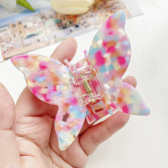 Hair Clip Acetic Acid Plate Butterfly Handmade Women's Natural Style Jewelry Accessories