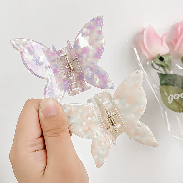 Hair Clip Acetic Acid Plate Butterfly Handmade Women's Natural Style Jewelry Accessories