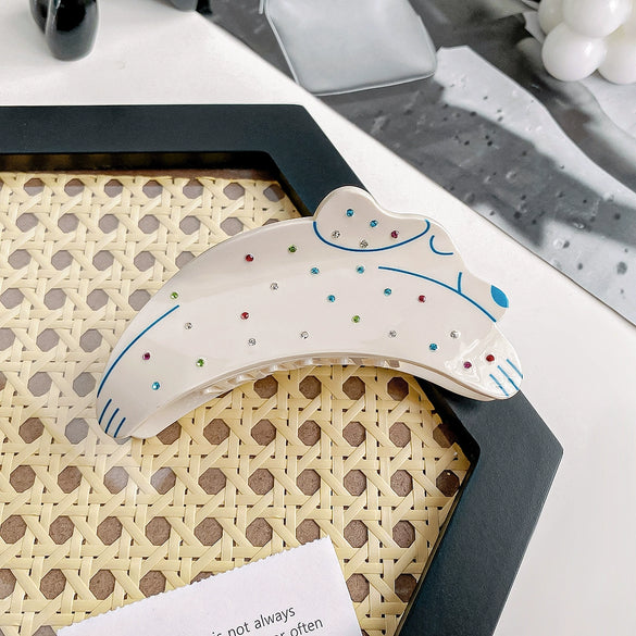 Hair Clip Acrylic Handmade Puppy Spots Lovely Style For Girls