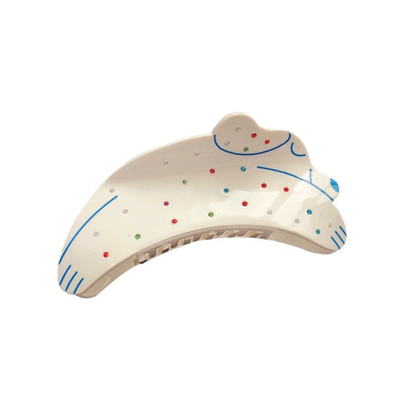 Hair Clip Acrylic Handmade Puppy Spots Lovely Style For Girls