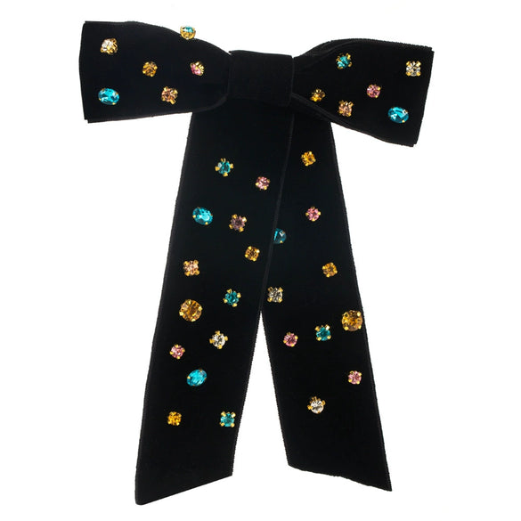 Hair Clip Cloth Double Bow Diamond Fashion Lady Hair Accessories