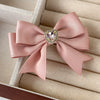 Hair Clip Cloth Handmade Love Bow Pattern Duckbill Clip For Women