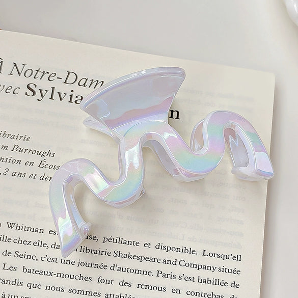 Hair Clip Pearlescent Mermaid Fantasy Shark Shape Handmade Women's Hair Accessories