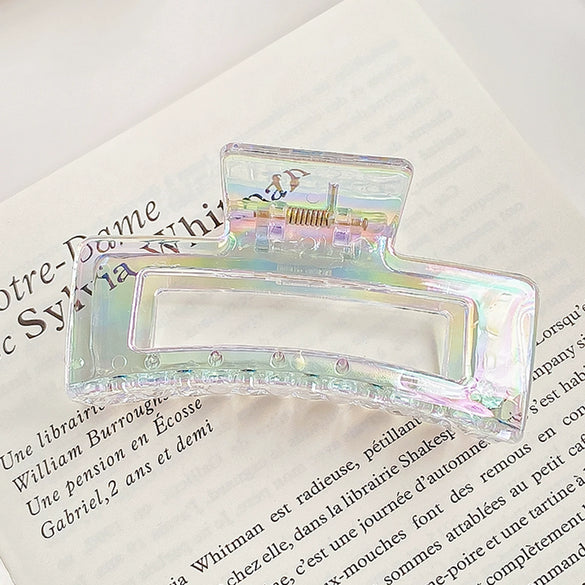 Hair Clip Pearlescent Mermaid Fantasy Shark Shape Handmade Women's Hair Accessories