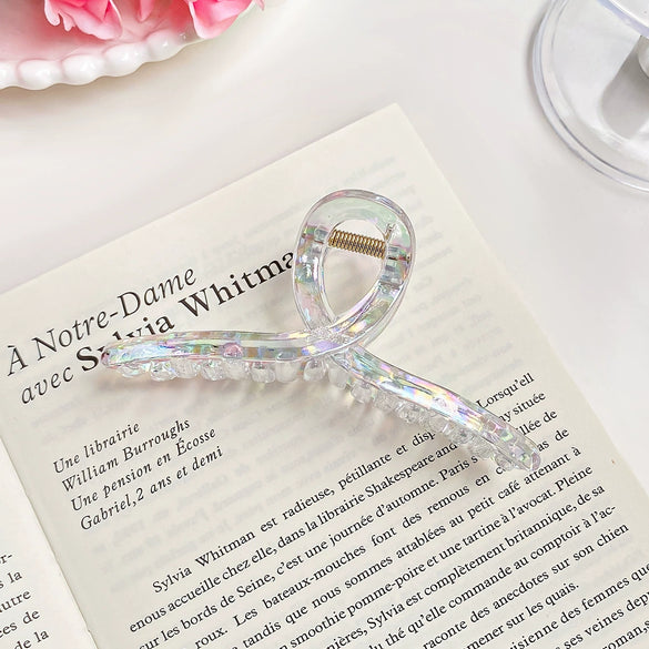 Hair Clip Pearlescent Mermaid Fantasy Shark Shape Handmade Women's Hair Accessories