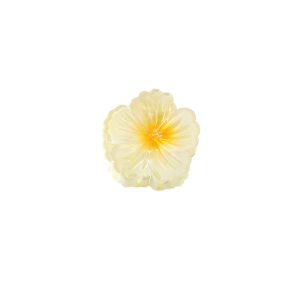 Hair Clip Plastic Resin Curly Heart Flower Paint Style For Women